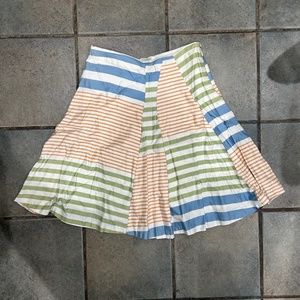 Oddile Anthropologie striped summer skirt